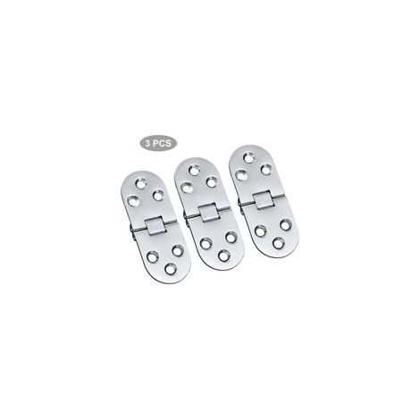 3 PCS Alliage Charnires De Table Acier Inoxydable Charnires Porte Pliant Rabat Charnires Table Charnires Pliante Charnieres Alliage Flip Charnires Pour Tiroir Table Bureau Machine Coudre Argent (1/5)