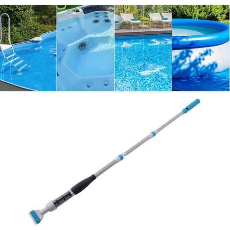 Tragbarer Poolsauger mit einziehbarem Aluminiumrohr, Hochleistungsmotor und leichtem, kabellosem Design für Whirlpools und Böden.