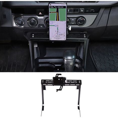 Multi-functional extended phone holder for Toyota Tacoma 16-22