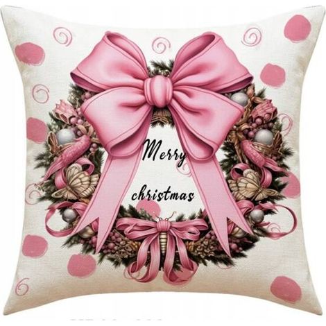 Ecarla Winter-Weihnachtskissenbezug 45x45cm Kranz POD120