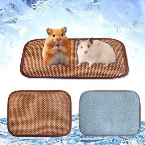 2er-Pack Haustier Kühltapiste, Waschbarrees Kaninchen-Kühlkissen, 30x20cm Katzen Kühlbettchen Selbstkühlende tapiste (1/5)
