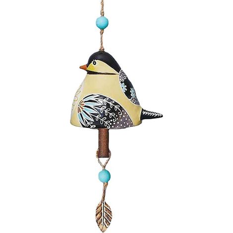 Clochette À Oiseaux - Clochette Éolienne Pour Jardin - Décoration Extérieure En Résine - Son Doux Et Apaisant - 1 Pièce (1/5)