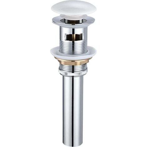Scarico per lavabo da bagno, kit di scarico per lavabo da bagno, scarico per lavabo da bagno, in ottone, scarico per lavabo con troppopieno e tappo