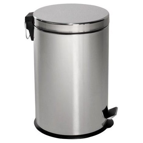 Poubelle de cuisine/salle de bain en acier inoxydable Maurer 20 litres 30x44 cm.
