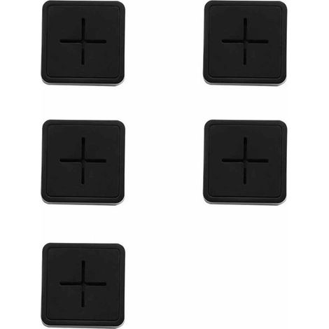 Portasciugamani autoadesivo - Set da 5 pezzi - Installazione senza foratura - Materiale ABS ecologico (1/5)