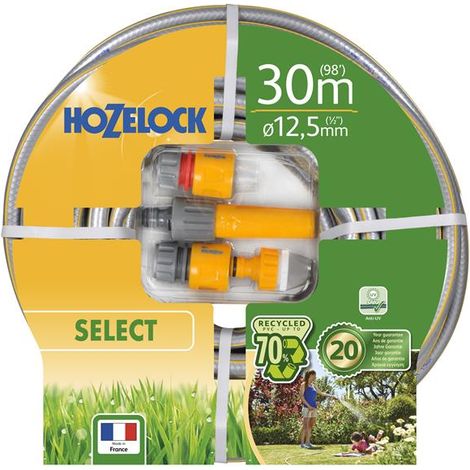 Hozelock 30m Select Garden Hose Pipe Starter Set & Fittings Attachments 7230 (1/2)