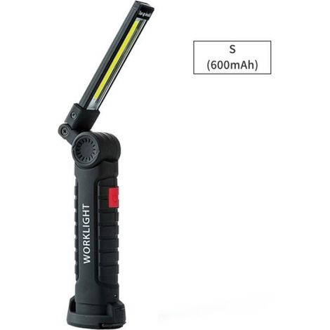 Lampe De Travail - LED COB - Pliable Rotative - Rechargeable USB - Base Magnetique - 5 Modes - 1 Unite (1/4)