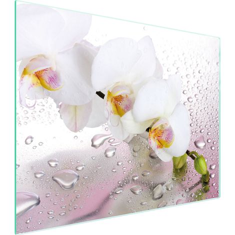 Glasschneidebrett 52x40 Orchidee (1/5)