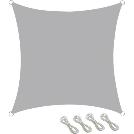 Vela de sombra con protección UV para jardín, protección de plantas, 2 m x 2 m, transpirable, ideal para terraza, camping, jardín y piscina. (1/5)