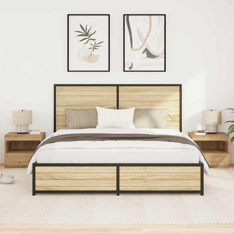 Nachttisch 2 pcs Artisan-Eiche 50 x 40 x 45 cm Holzwerkstoff