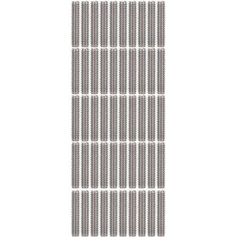 50-teiliges Sortiment an Gewindestiften A2-70 Edelstahl-Madenschrauben M2x10
