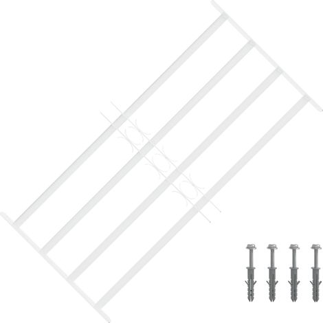 vidaXL Security Grille for Windows with 4 Crossbars 3 pcs 63-114 cm