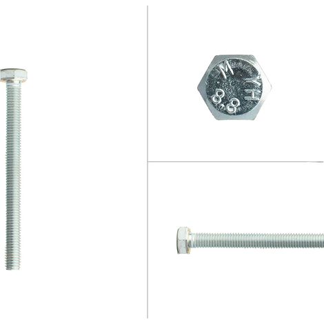 Sechskantschrauben verzinkt M8 x 90 mm - 100 Stück