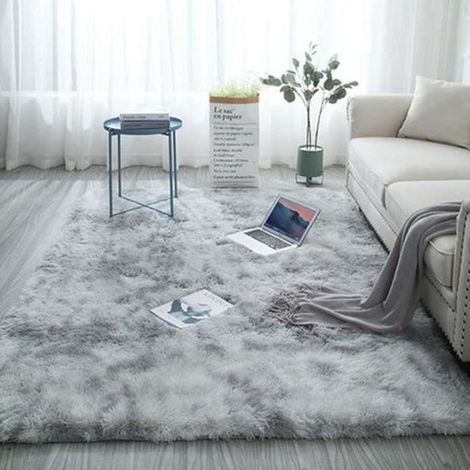 Tapis de salon 160x230 cm Gris lait Poils courts (1/2)