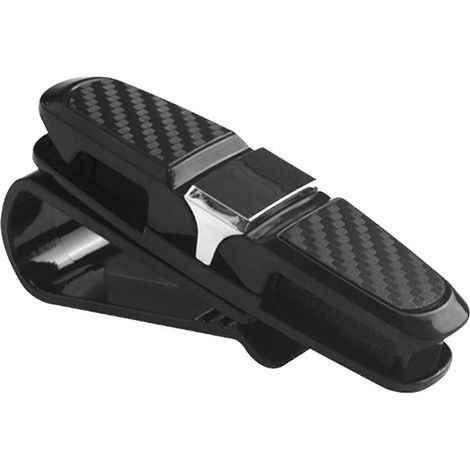 Multifunktionaler, drehbarer Brillenclip für Sonnenblende, ideal für Brillen, Karten und Rechnungen.