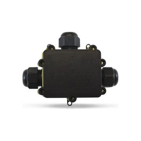 Abzweigdose miidex lighting schwarz 132x106 mm wasserdicht