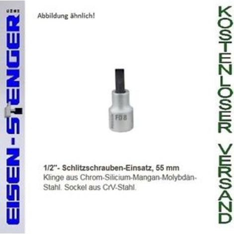 PROXXON 1/2' Schlitzeinsatz, 8mm, 55 mm lang No 23462