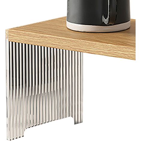 Becherhalter aus Acryl im nordischen Stil, mehrstufiges Ablageregal für Tassen, Kaffeebecher, Teetassen und Teesets, Naturholzfarbe, 1 Ebene. (1/5)
