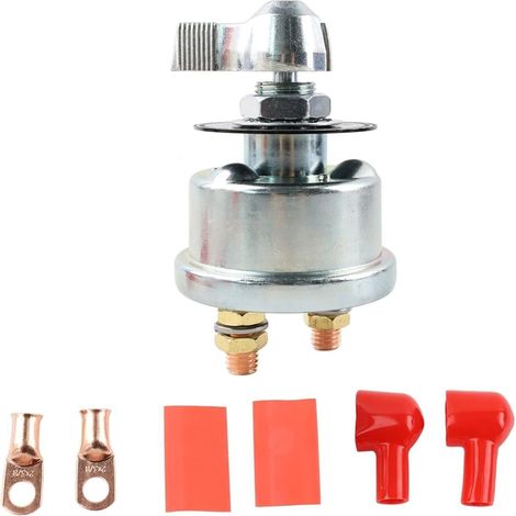 200A 12V 24V Main Battery Disconnect Switch for Car, Truck, Boat, Motorhome, Trailer (1/5)