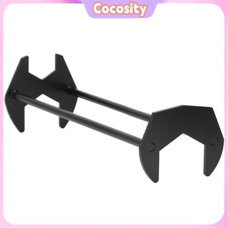 Cocosity clé de tuyau de robinet Clé d'évier multifonctionnelle noire, en acier au carbone, robuste, pour quincaillerie cle L (1/5)