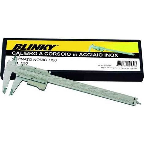 Calibre a corsoio de acero inoxidable 1/20 mm 150