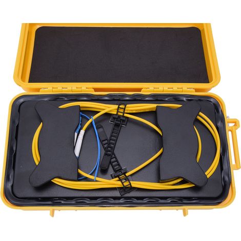 Boîtier de câble de transmission à fibre optique OTDR, câble d'extension de test LC UPC, monomode, 500 mètres. (1/5)