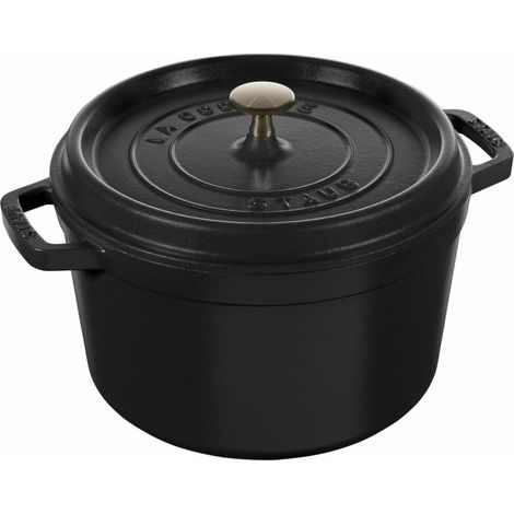 cocotte staub cocotte haute Gusseisen 24 cm schwarz