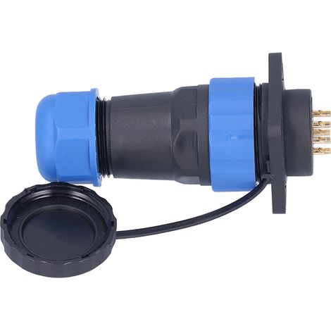 Connecteur électrique étanche IP68 mâle femelle carré 4 trous aviation plug socket 380V 10A SP289 broche (1/5)
