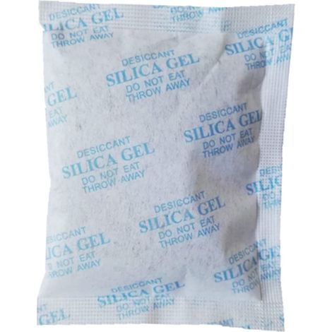 100pièces Sachets De Gel De Silice Absorbeur Humidité Pour Prévention Corrosion Couleur Bleu Ciel (1/5)