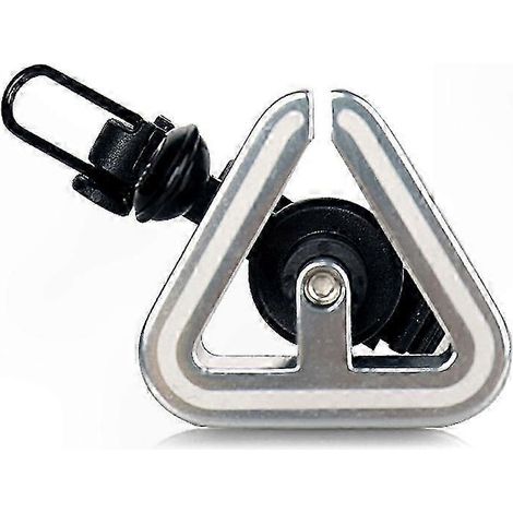Cloche triangle universelle en cuivre pour VTT, signal sonore robuste, fixation aisée, accessoire vélo rétro, anneau clair, compatible guidon, 1 pièce (1/4)