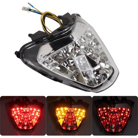 Pièces de moto : Ensemble de direction, de frein et de feu arrière, HONDA CBR250R 2011-2013 transparent. (1/5)