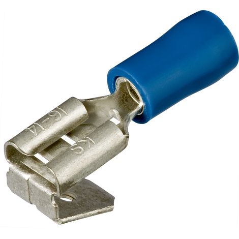 Cosse à sertir type languette Isolée Knipex Bleu, 1.5mm² - 2.5mm² ( Prix pour Sachet de 100 )