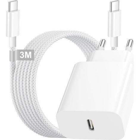 25W Chargeur Rapide pour iPhone 17/16/16 Pro/16 Pro Max/16 Plus/15/15 Pro (1/5)