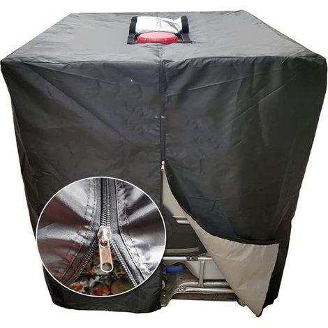 Couvercle de réservoir, couvercle de réservoir IBC 1000L avec fermeture éclair, protection UV anti-poussière, couvercle de réservoir d'eau anti-pluie 1000L, couvercle en tissu Oxford 210D récipient d' (1/5)
