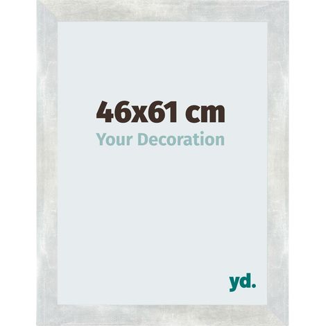 yd. - Cadre photo 46x61 - Argent Brillant Vintage - MDF - Mura