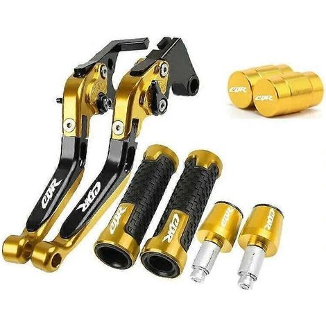 Kit de leviers de frein et d'embrayage pour Honda CBR 600RR 250 (jaune)