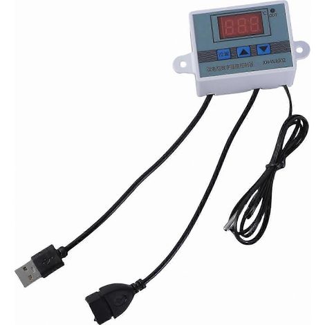 Câble de contrôle de température USB numérique pour ventilateurs et souffleurs, alimentation 5 V, puissance maximale 50 W (1/2)
