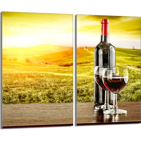 Piastra protettiva in vetro per la stufa 2x30x52 Vino (1/5)