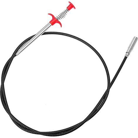 4-claw cleaning tool, flexible hose cleaning tool for cleaning debris, sinks, drains, and toilets, 79 inches (1/4)