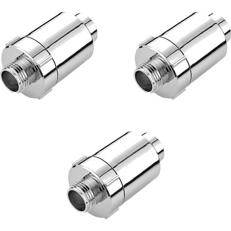 Pommeau de douche à filtre à charbon, robinet amovible, filtre purificateur, élimine les impuretés, accessoires de salle de bain, lot de 3 (1/5)