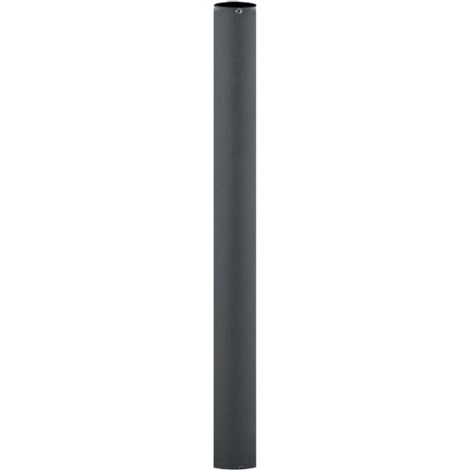 Lampadaire syste'me sphe're 60 mm en re'sine antichoc noire cm 200 h pour sphe'res de jardin exte'rieur