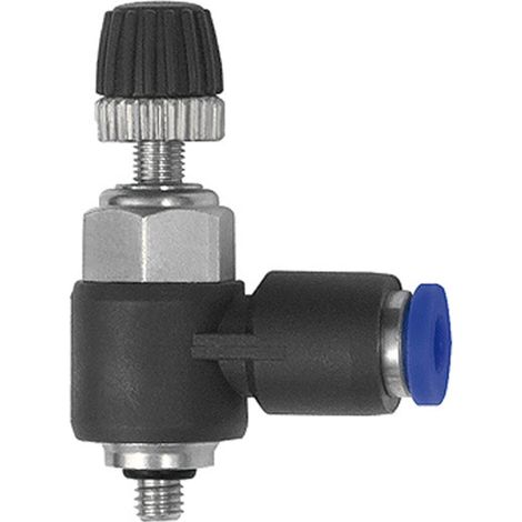 Riegler Drosselrückschlagven. »Blaue Serie « mini, Abluftdros., M5a. Ø3mm (1/4)