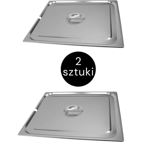 Deckel für GN Mega-M 2/1 650x530 mit Aussparung (2er-Set) N