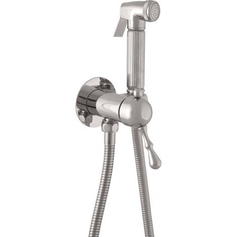 Mitigeur bidet, toilettes LABE à encastrer avec douchette laiton chromé (1/4)