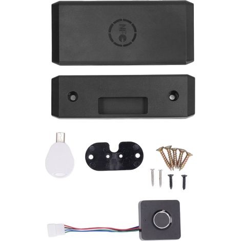 Serrures électroniques sans clé à empreinte digitale, déverrouillage à distance par APP, clé USB de secours, pour portes et meubles, pack complet. (1/5)
