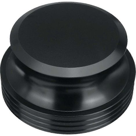 Gewichtsstabilisator für Plattenspieler, schwarze Aluminiumklemme, Antivibrationssystem, verbessert die Klangqualität, Plattenspielerzubehör. (1/5)