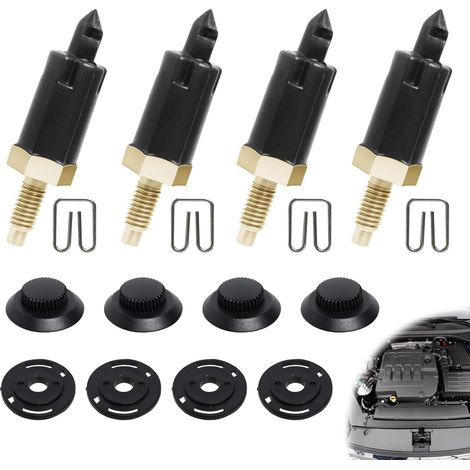 Lot de 4 Fixations Couvre Moteur 2.0 HDI Compatible avec Citroën Berlingo C4 C5 Xantia Xsara et Peugeot 206 306 307 406 607 806 Expert OEM 0137F6 13711 (Clips + Boulons) (1/5)