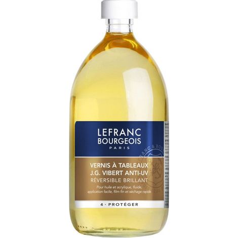 Vernis Brillant A Tableaux J.G Vibert Anti-Uv 1L Lefranc Bourgeois