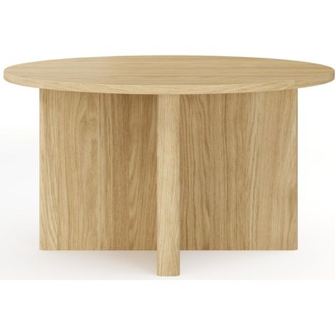 Table basse, couleur : chêne huilé, 90 x 49,4 x 90 cm (1/5)