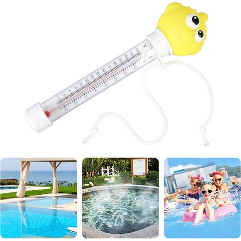 Schwimmendes Thermometer für Schwimmbäder und Whirlpools in Form von Tieren und Früchten, Planschbecken, Kinderbecken, Baby-Wasserthermometer, Kugelfisch (1/5)
